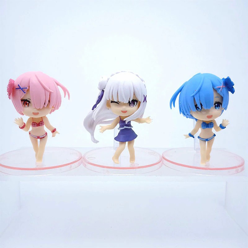 6 pcs/set Figure Re Zero Re:Life in a Different World From Zero