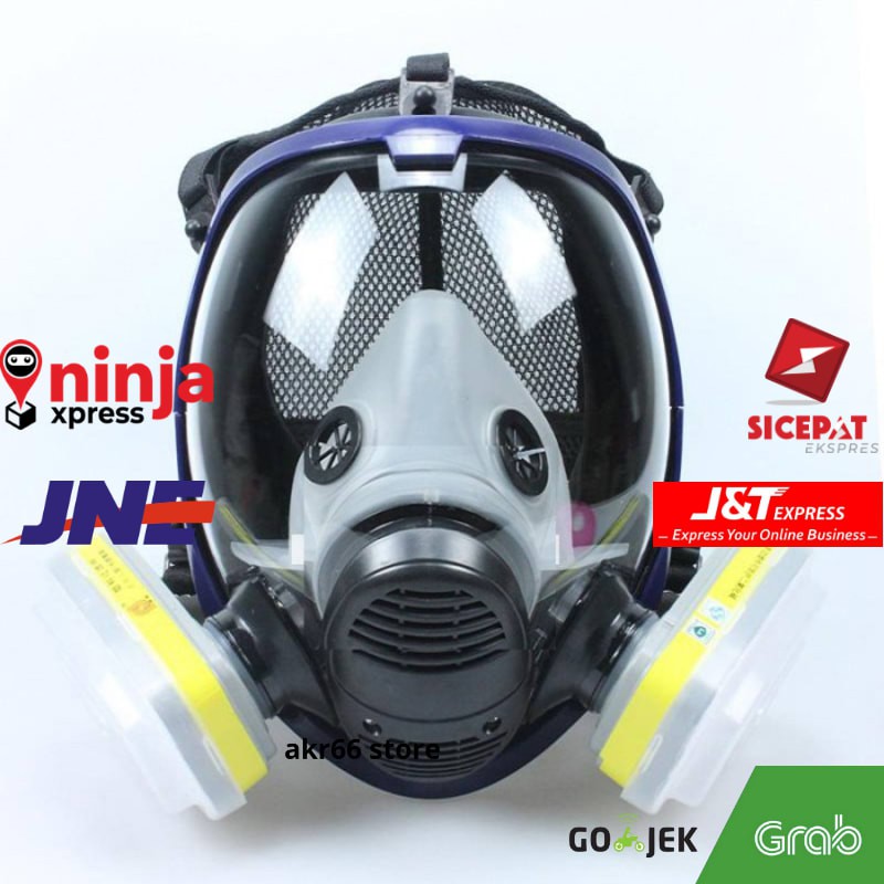 MASKER GAS ACID FULL FACE 6002CN FILTER MURAH