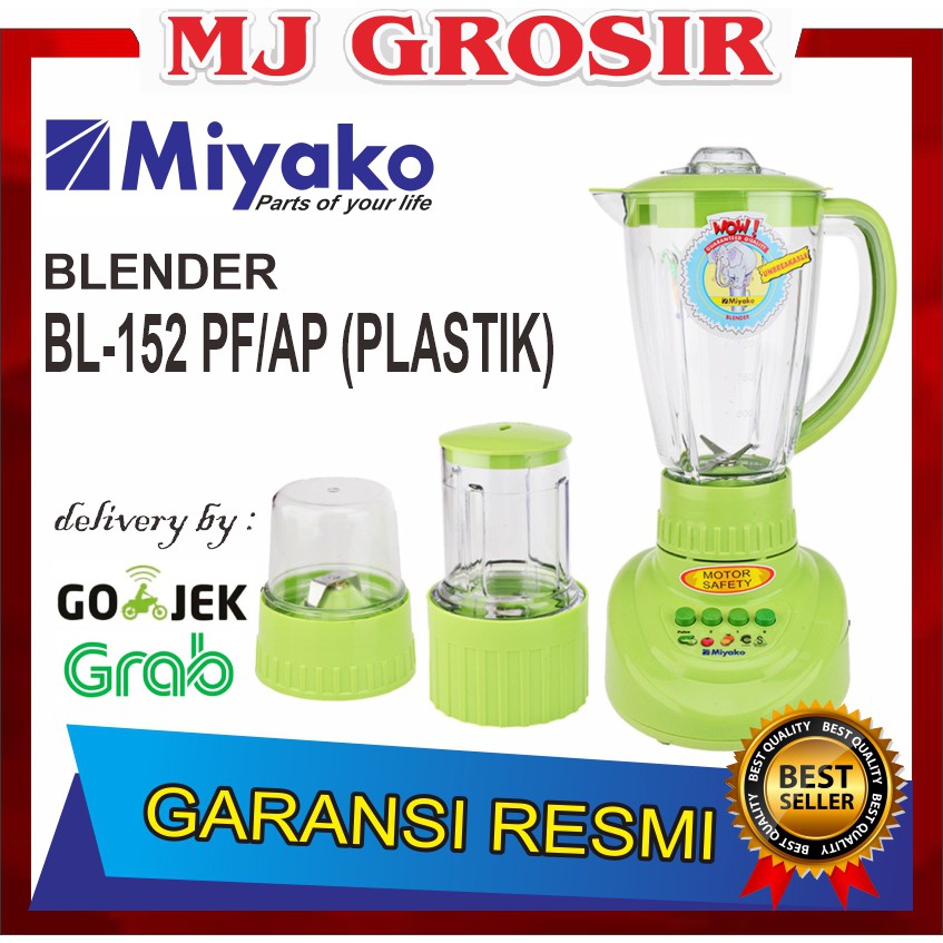 PROMO BLENDER MIYAKO BL 152 PF BL152PF SERBAGUNA BAHAN PLASTIK