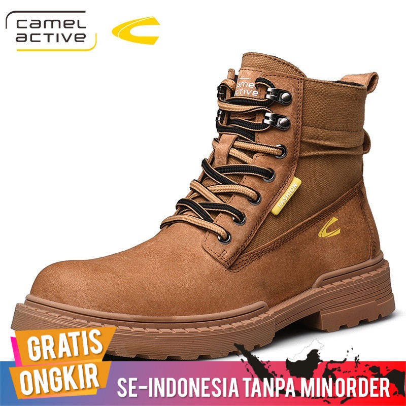 Sepatu Pria Import Boots Casual Camel Active Original Outdoor Non-slip Pria Sepatu Bot Kulit tren Pe