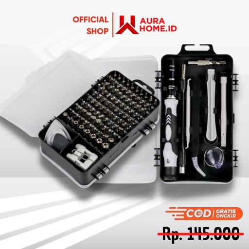115 in 1 Screwdriver Set Reparasi Smartphone Insulated / Obeng Reparasi Perbaiki Pembuka Bongkar Ser