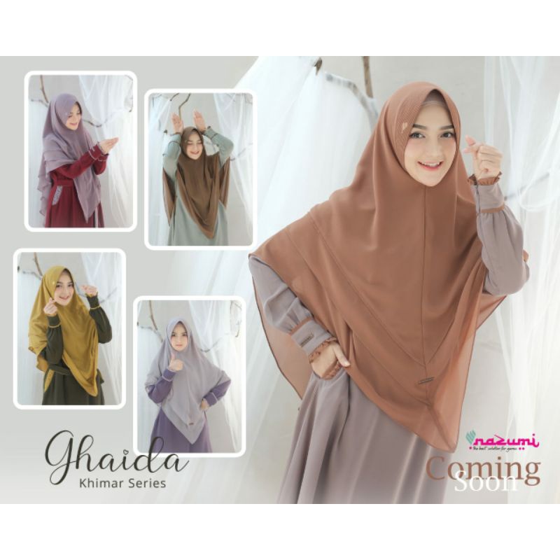nazumi, ghaida nazumi, set gamis, dress panjang, gamis nazumi, gamis branded