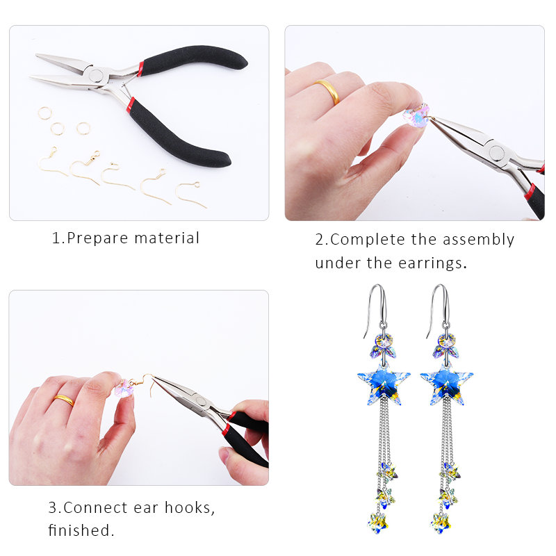 50 PCS Besi tahan karat Anting Aksesoris Untuk Perhiasan Jepit Kait Earring Temuan Untuk Persediaan Pembuatan Anting Buatan Tangan DIY