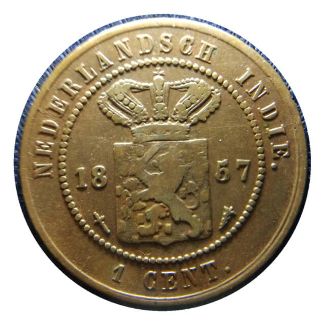 Koin 1 cent tahun 1857