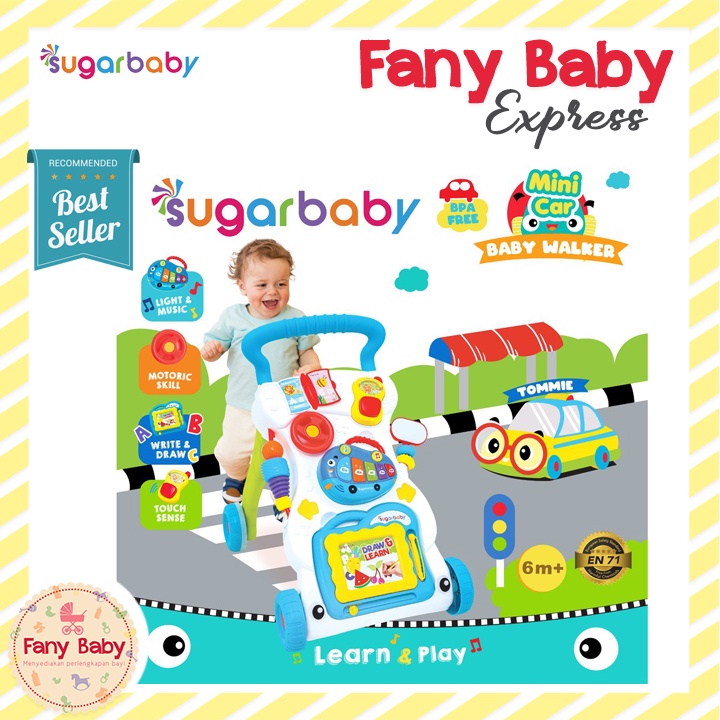 SUGAR BABY MINI CAR PUSH WALKER