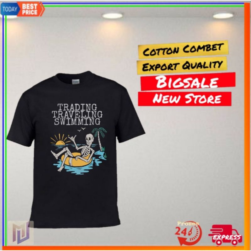 Kaos Crypto Tshirt Travel Kaos Distro Trader Original