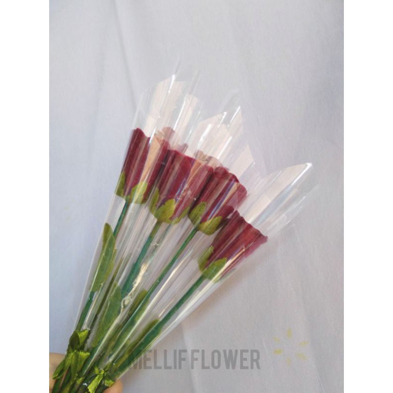 Bunga Mawar Flanel Mini Artificial | Bunga Flanel