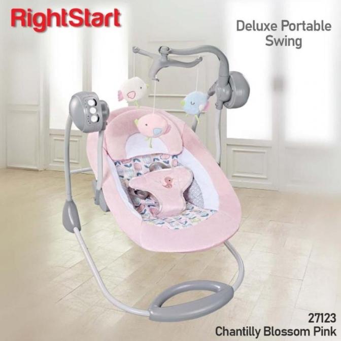 Bouncer Ayunan Bayi Elektrik Right Start Deluxe Portable Swing