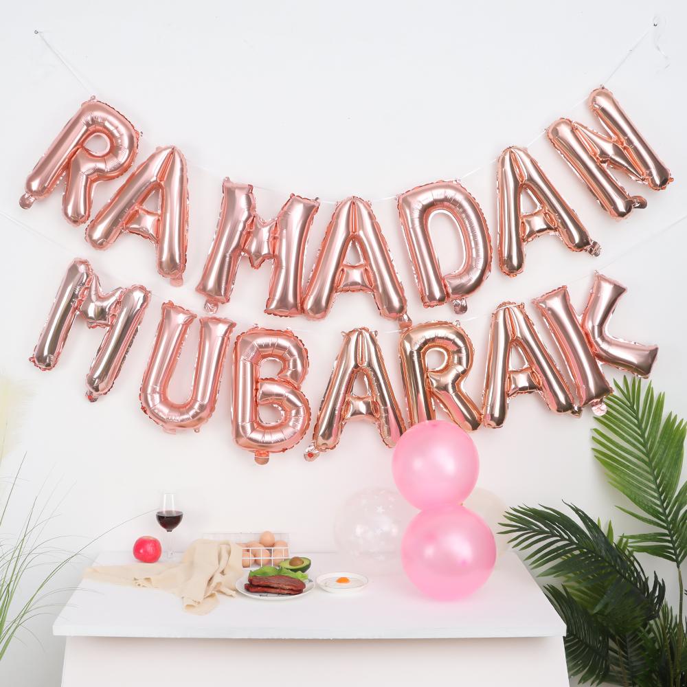 Suyo Balon Foil Motif Eid Mubarak Ukuran 16 Inch Untuk Dekorasi Pesta