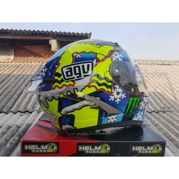 KYT VENDETTA 2 REPAINT AGV SNOWMAN