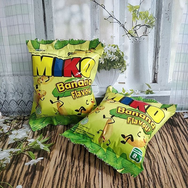 Snack Miko Rasa Nangka | Miko Banana Rasa Pisang 8gr