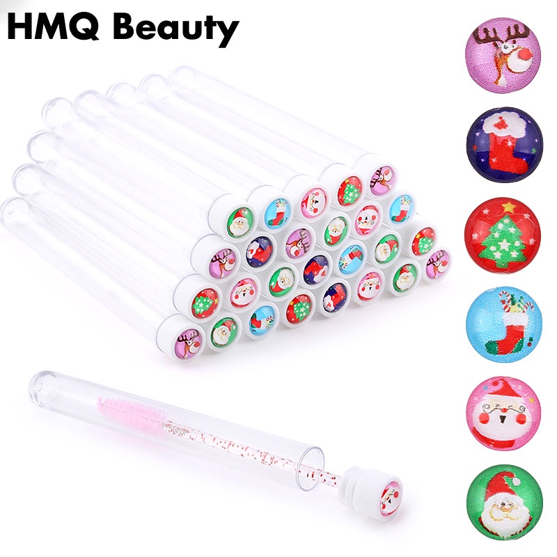 Baru Natal Bor Dapat Digunakan Kembali Sikat Alis Tabung Bulu Mata Sikat Alis Kuas Makeup Lash Accesories Ganti Tahan Debu