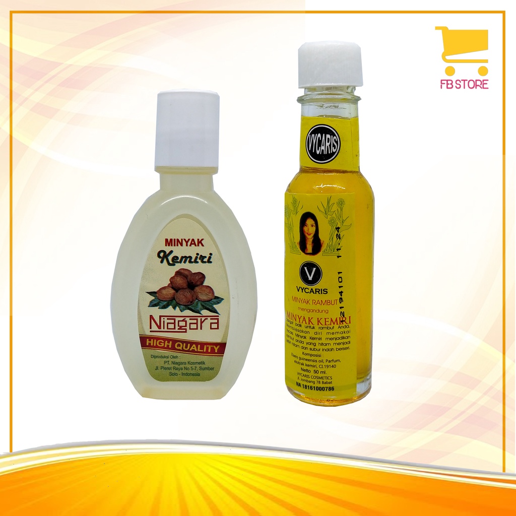 Minyak Kemiri Niagara Ori 60ml - Vycaris 50ml