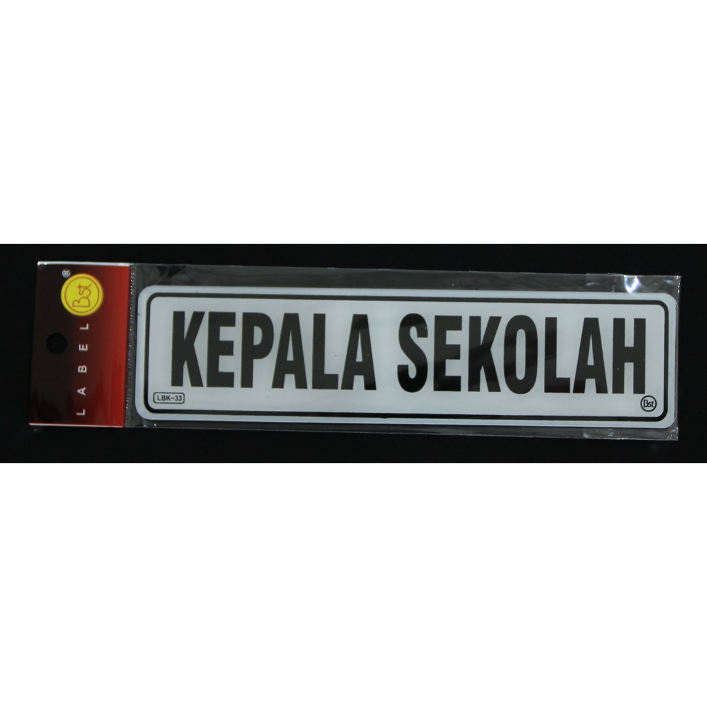

Label Akrilik Kepala Sekolah