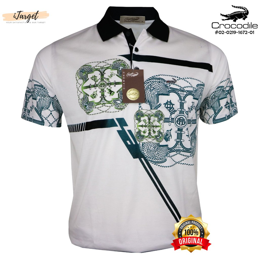 Kaos Kerah Pria Crocodile Platinum / Kaos Crocodile Diamond Garansi Original 1672