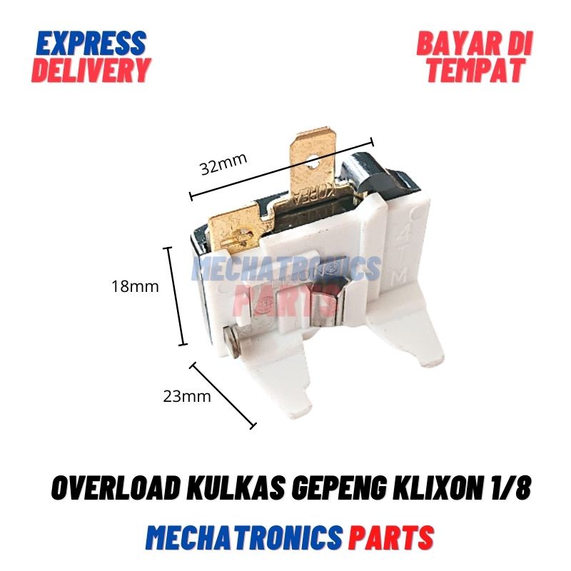 OVERLOAD KULKAS GEPENG KLIXON 1/8