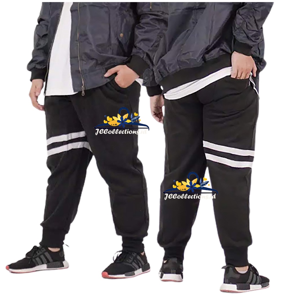 Celana Pria Jumbo Jogger Oversize Pria Kelffin / Training Joger Pants Jumbo Big Size  40-46 3XL- JCCollections