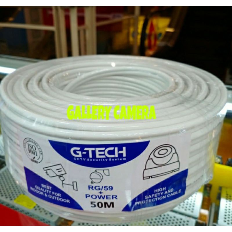 KABEL CCTV G-TECH RG95 50METER PLUS KABEL POWER