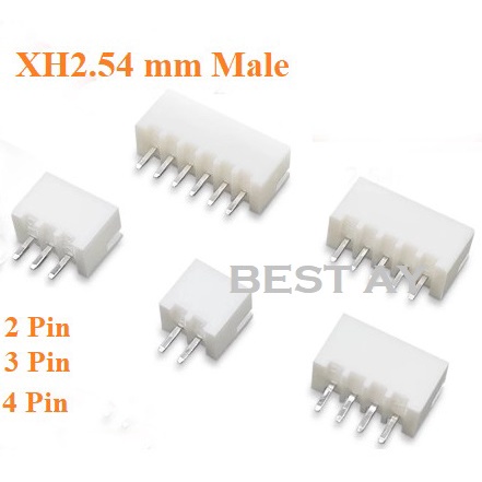 Connector Konektor Pin Header Male 2P 3P 4P XH2.54 XH2.54MM 2.54MM