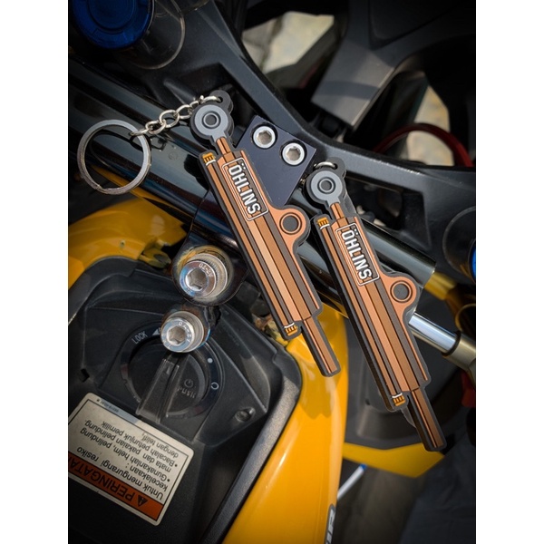 KEYCHAIN STEERING DUMPER OHLINS GANTUNGAN KUNCI MOTOR STABILIZER 3n6