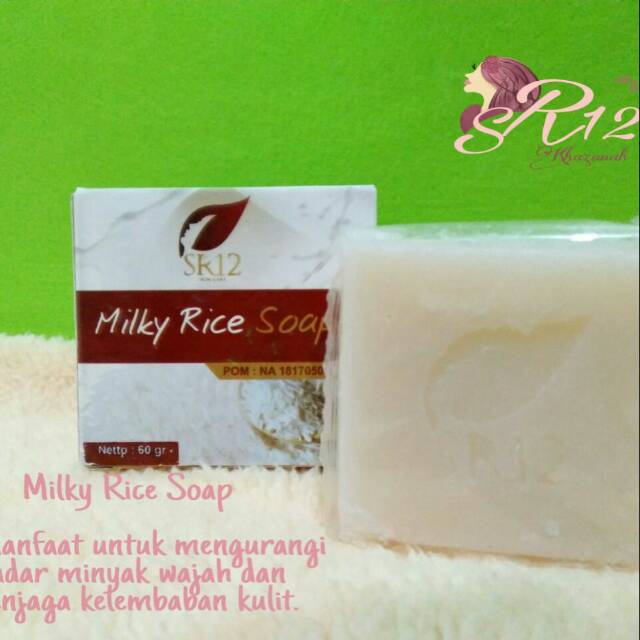 Milk rice soap