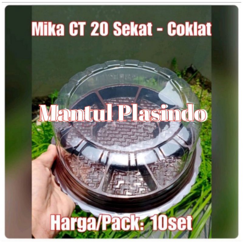 isi 10set Mika Tumpeng Mini Sekat 8 - CT20 / Tray Bolu Bulat 20cm