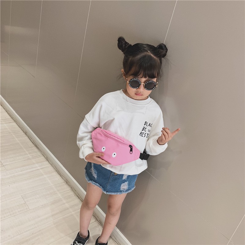 LittleAaron RAFA EYES waist bag anak perempuan / laki-laki fashion korea tas pinggang anak