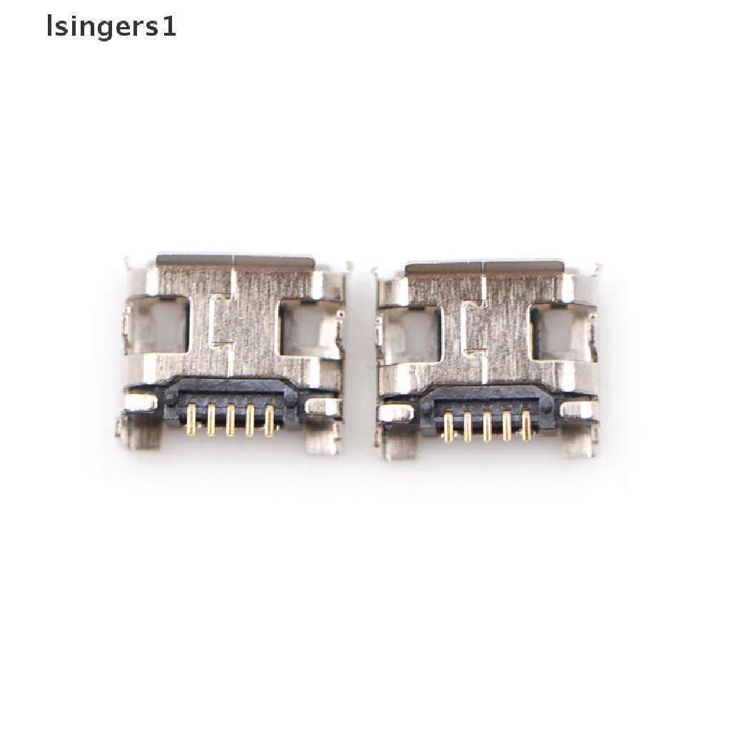 (lsingers1) 20pcs Konektor Jack DIP Socket Micro USB Tipe B Female 5Pin