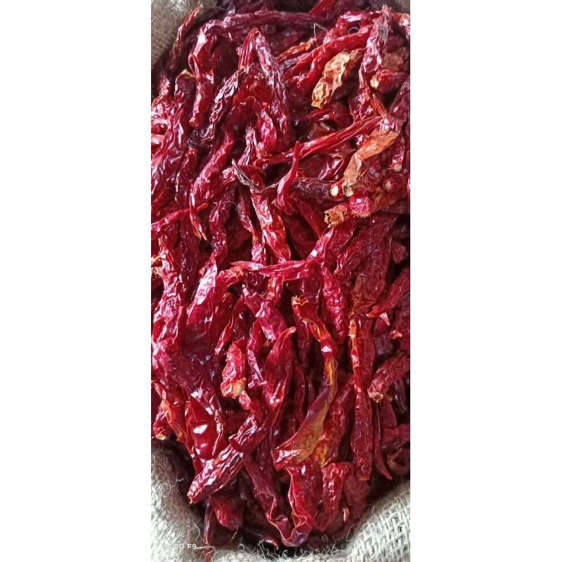 Cabe Merah SUPER MERAH GRADE A Kering Keriting wonderhot dan sanam 250 Gram 1/4 Kilo Import! TANPA TANGKAI Fresh!!!