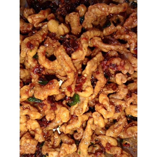 

Usus Ayam Crispy Rasa Original/Pedas Daun Jeruk 100gram