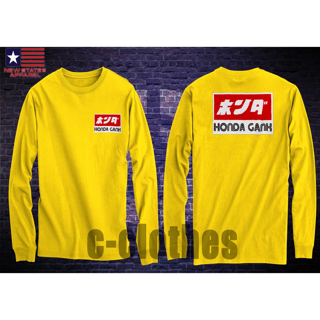 KAOS HONDA GANK LENGAN PANJANG/LONG SLEEVE PREMIUM