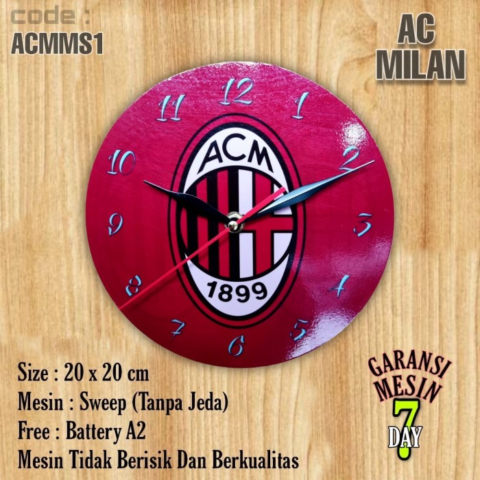 Jam Dinding AC Milan 1899 SWEPP Team Club Klub Sepak bola AC Milan