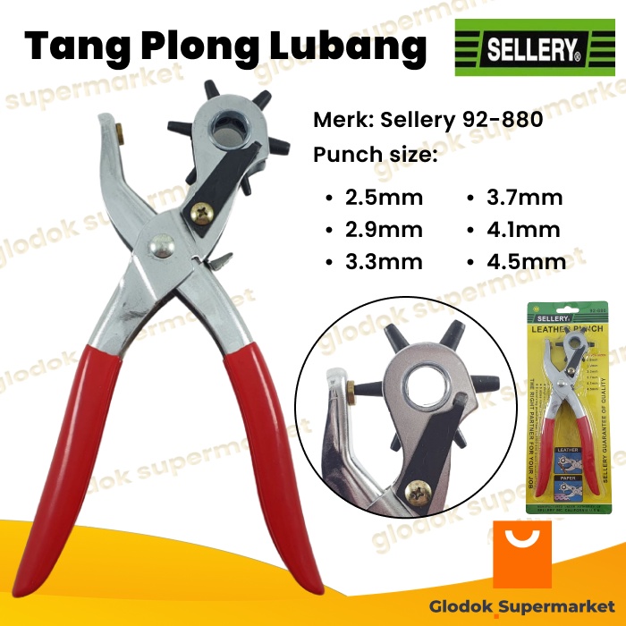 Tang Pembolong Sabuk Kulit Sellery 92-880 Leather Hole Punch Ikat Pinggang Pelubang Plong Lubang