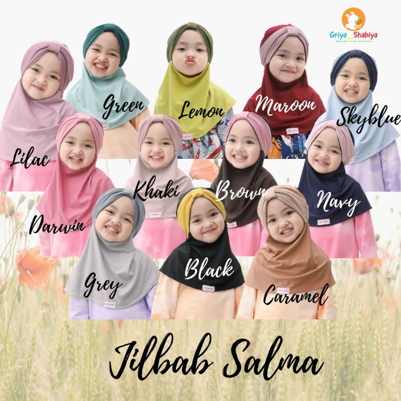 Jilbab Anak salma viola kerudung polos bayi