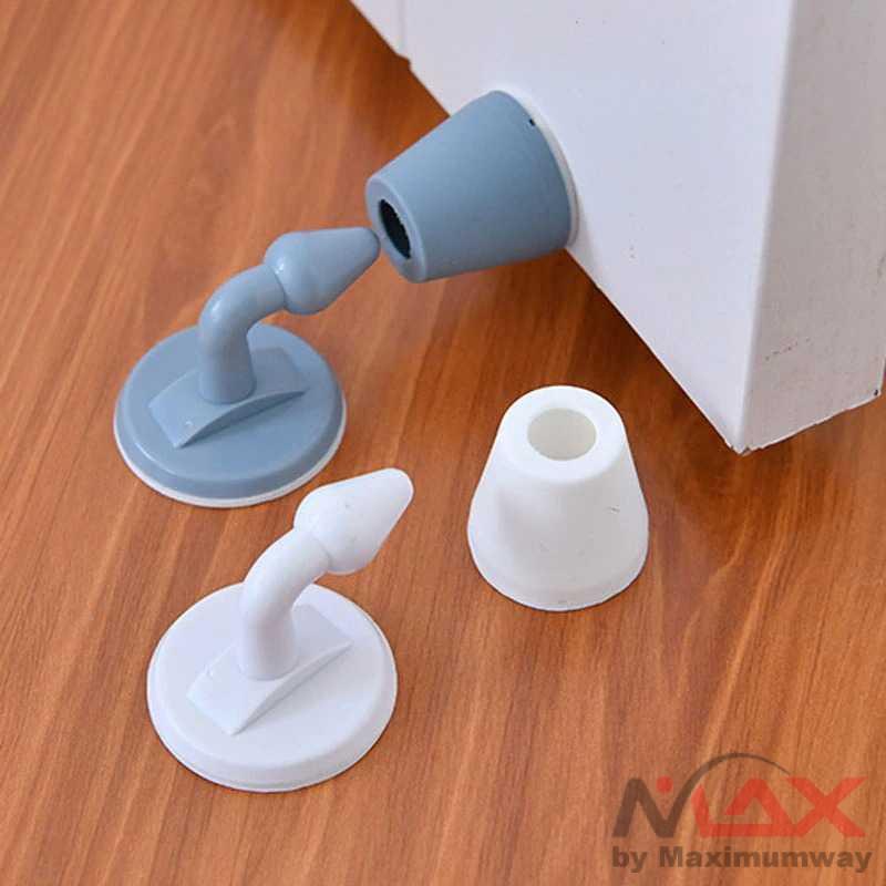 ALLIHOUSE Karet Penahan Pintu Rumah Silikon Door Stopper penahan pintu terbawa angin 1 Set Door Stopper Self-adhesive Shock Absorption Silicone Punch-free Noise Canceling Door Catch Holder Door Stops Easy install