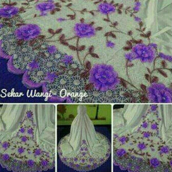 Fashion Muslim - Mukena Cantik Sutra Velvet Sekar Wangi