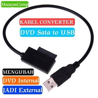 Kabel Converter DVD Sata to USB, Adapter Optical Drive internal laptop ke USB External
