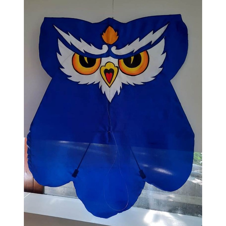 Layangan celepuk cutting lukis 01 knock down layang burung