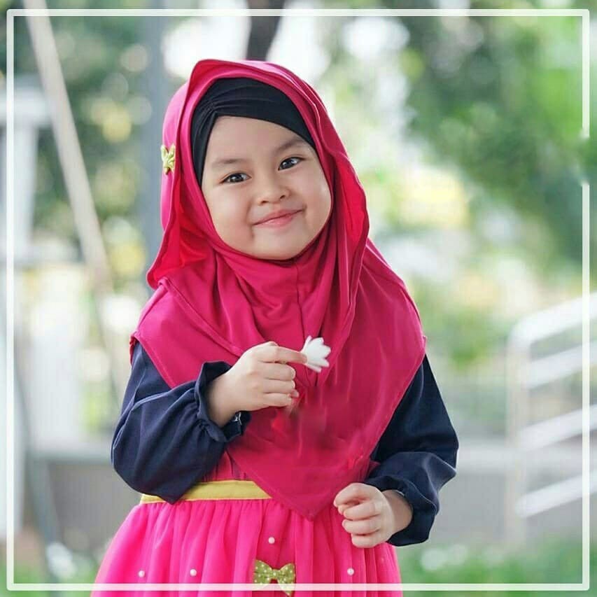 Hijab Kids / Hijab Hodie Bow Kombi