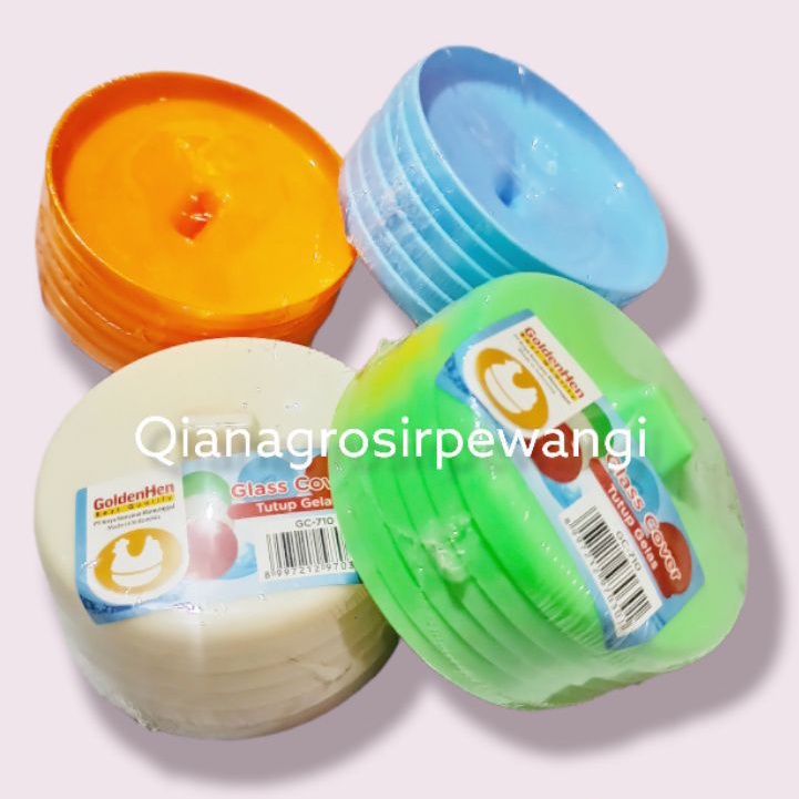 Tutup Gelas Plastik Isi 6 Pcs/Tutup Gelas Goldenhen