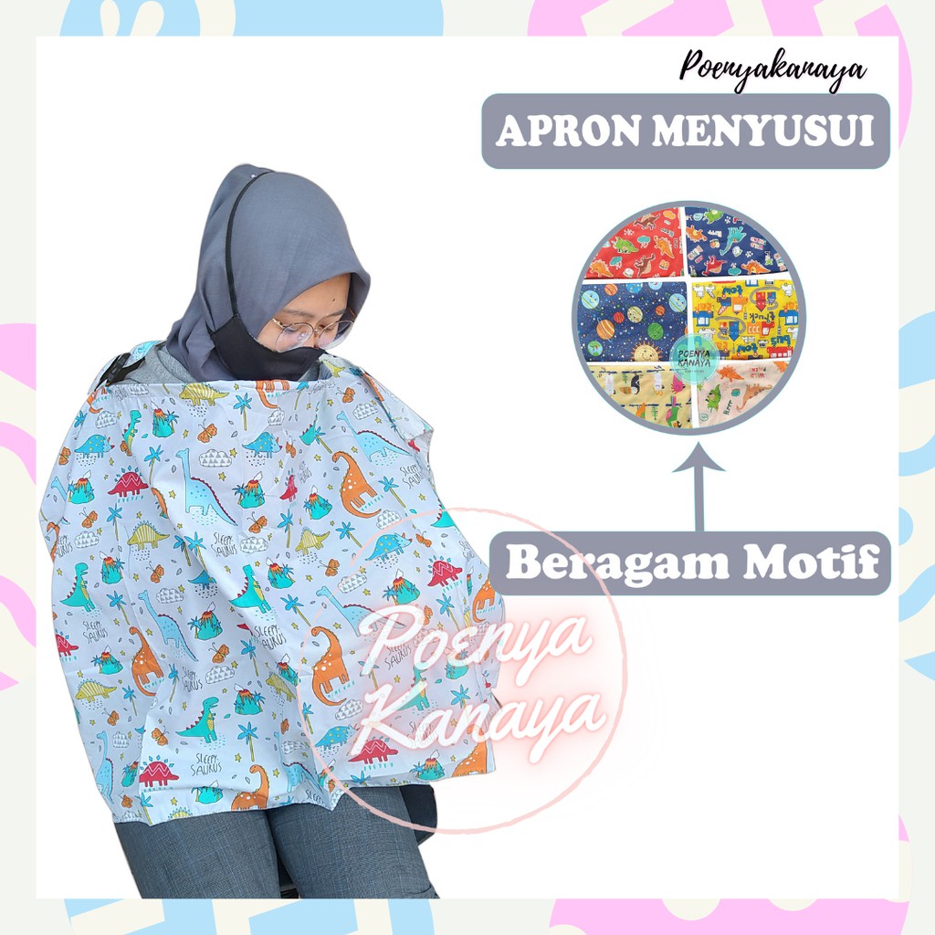 AC01 Apron Menyusui Nursing Cover Kain Penutup Menyusui AC01 Apron Menyusui Nursing Cover Kain Penutup Menyusui
