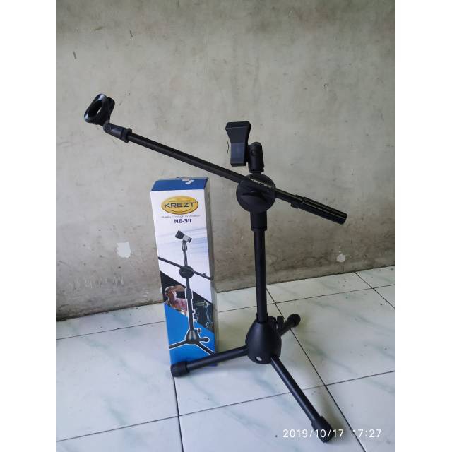 Stand mic pendek KREZT NB 311 original inc 2bh holder mic
