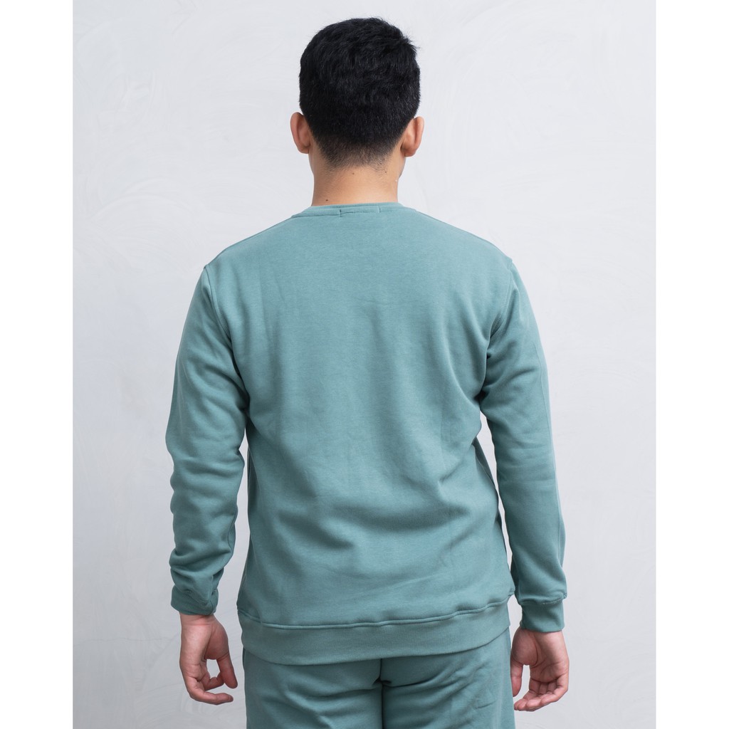 PLAIN CREWNECK by PAD - PISTACHIO