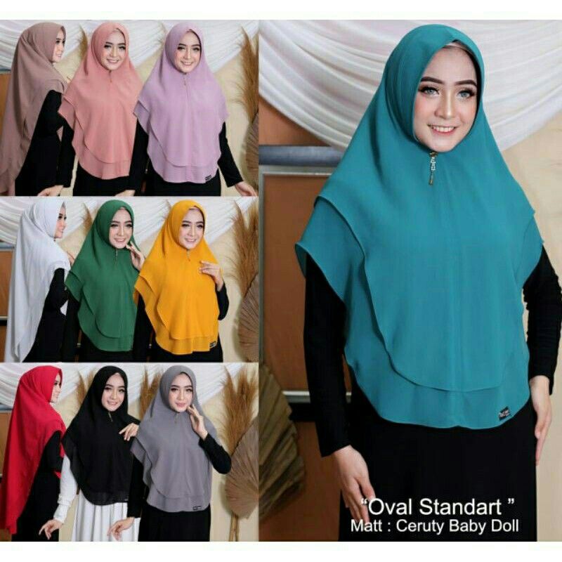 KHIMAR SYAR'I Sabrina OVAL Jumbo(XXXL) KERUDUNG Jumbo KHIMAR OVAL
