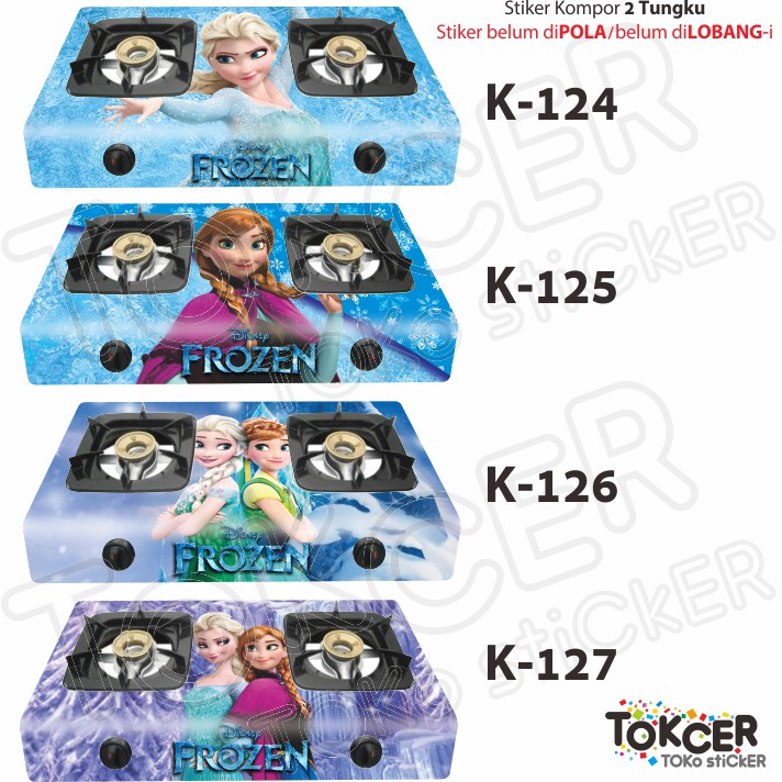 Stiker Kompor 2 Tungku FROZEN