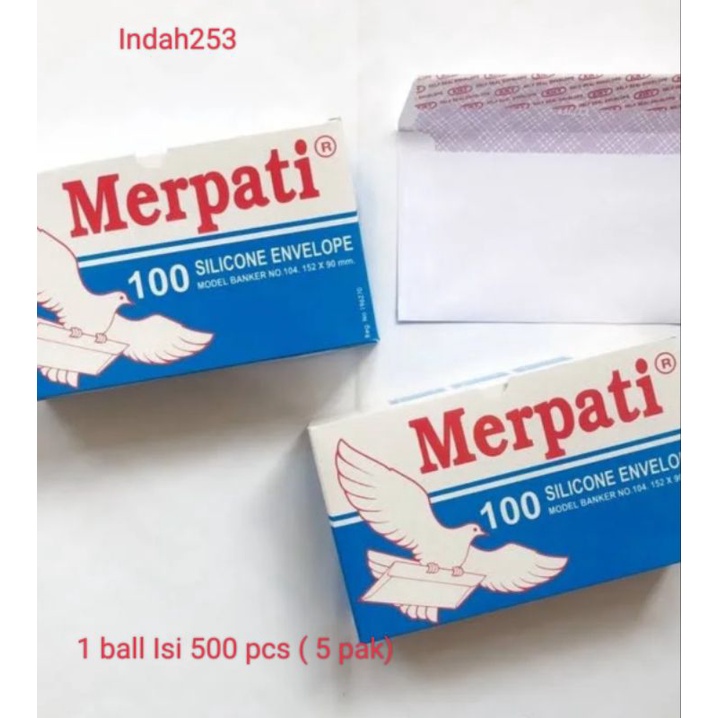 Amplop ukuran 104 Isi 500 Lembar Satu Ball - Amplop 104 kiky 5 Box × 100 lembar