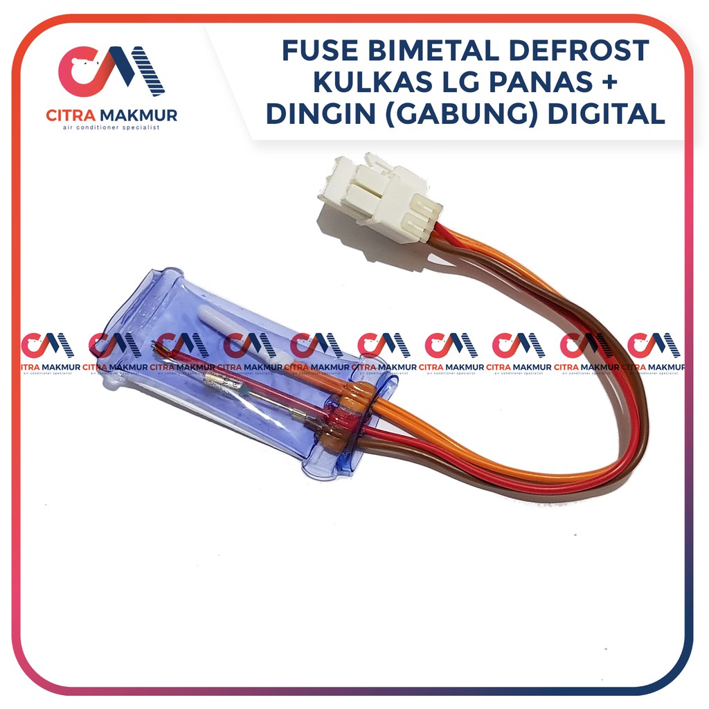 Defrost Bimetal Fuse Sensor Digital merk LG Double Kulkas Dobel Panas dan Dingin