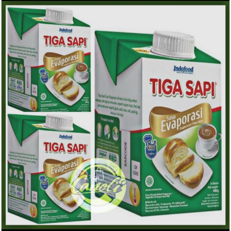 

Susu Evaporasi TIGA SAPI 500gr indofood