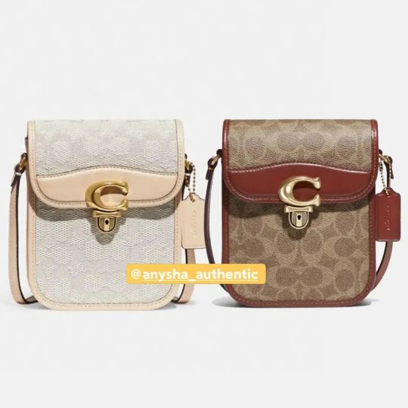 Coach Studio Phone crossbody signature canvas