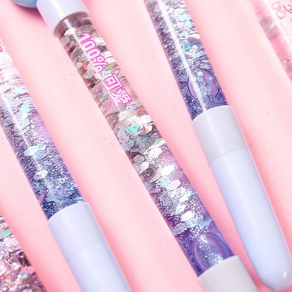 Mxbeauty Moon Unicorn Gel Pen Perlengkapan Kantor Anak Signature Pen Perlengkapan Menulis Pena Netral Alat Tulis 0.5mm Sequin Hias